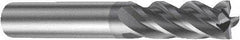 Sandvik Coromant - 2.5mm, 4 Flute, Single End, Solid Carbide, Corner Chamfer End Mill - 57mm OAL, Right Hand Flute, 8mm LOC, Right Hand Cut - Eagle Tool & Supply