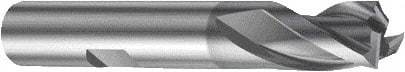 Sandvik Coromant - 12mm, 3 Flute, Solid Carbide, Corner Radius End Mill - 73mm OAL, 30° Helix, Right Hand Flute, 12.5mm LOC, Right Hand Cut - Eagle Tool & Supply