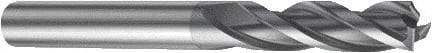 Sandvik Coromant - 6mm, 22mm LOC, 6mm Shank Diam, 65mm OAL, 3 Flute, Solid Carbide Square End Mill - Single End, TiAlN Finish, Spiral Flute, 30° Helix, Right Hand Cut, Right Hand Flute, Series CoroMill Plura - Eagle Tool & Supply