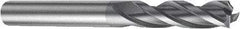 Sandvik Coromant - 6mm, 22mm LOC, 6mm Shank Diam, 65mm OAL, 3 Flute, Solid Carbide Square End Mill - Single End, TiAlN Finish, Spiral Flute, 30° Helix, Right Hand Cut, Right Hand Flute, Series CoroMill Plura - Eagle Tool & Supply