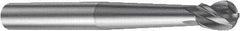 Sandvik Coromant - 5mm Diam, 7mm LOC, 4 Flute Solid Carbide Ball End Mill - 80mm OAL, 6mm Shank Diam, Ball Flute - Eagle Tool & Supply
