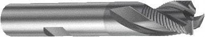 Sandvik Coromant - 8mm, 3 Flute, Solid Carbide, 0.4mm Corner Chamfer End Mill - 58mm OAL, 30° Helix, Right Hand Flute, 9mm LOC, Right Hand Cut - Eagle Tool & Supply
