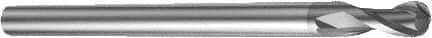Sandvik Coromant - 3mm Diam, 5mm LOC, Solid Carbide Ball End Mill - 100mm OAL, 3mm Shank Diam, Ball Flute - Eagle Tool & Supply
