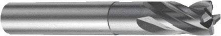 Sandvik Coromant - 8mm, 4 Flute, Solid Carbide, 1mm Corner Chamfer End Mill - 63mm OAL, 30° Helix, Right Hand Flute, 8mm LOC, Right Hand Cut - Eagle Tool & Supply