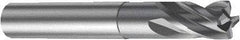 Sandvik Coromant - 8mm, 4 Flute, Solid Carbide, 1mm Corner Chamfer End Mill - 63mm OAL, 30° Helix, Right Hand Flute, 8mm LOC, Right Hand Cut - Eagle Tool & Supply