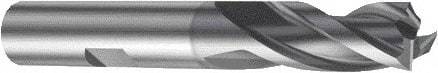 Sandvik Coromant - 12mm, 3 Flute, Solid Carbide, Corner Radius End Mill - 83mm OAL, 30° Helix, Right Hand Flute, 22.5mm LOC, Right Hand Cut - Eagle Tool & Supply