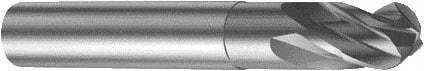 Sandvik Coromant - 6mm Diam, 6mm LOC, 4 Flute Solid Carbide Ball End Mill - 57mm OAL, 6mm Shank Diam, Ball Flute - Eagle Tool & Supply