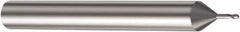 Sandvik Coromant - 0.6mm Diam, 0.6mm LOC, 2 Flute Solid Carbide Ball End Mill - 57mm OAL, 6mm Shank Diam, Ball Flute - Eagle Tool & Supply