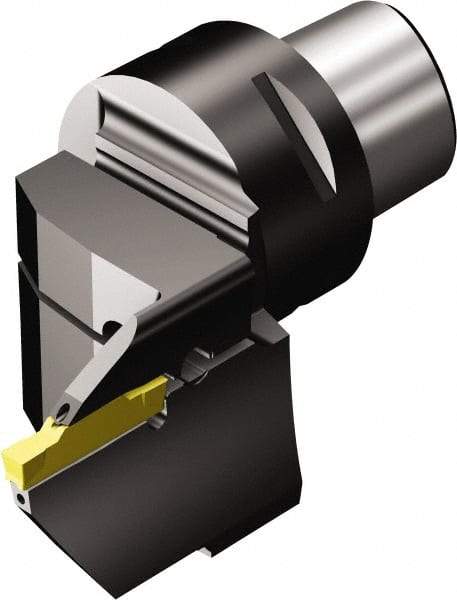 Sandvik Coromant - N123K2-0600-0004-TF Insert, Modular Grooving Blade Holder Head - Left Hand Cut, System Size C6, Through Coolant, Series CoroCut 1-2 - Eagle Tool & Supply