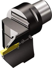 Sandvik Coromant - N123K2-0600-0004-TF Insert, Modular Grooving Blade Holder Head - Left Hand Cut, System Size C6, Through Coolant, Series CoroCut 1-2 - Eagle Tool & Supply