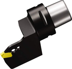 Sandvik Coromant - QD-NH-0400-0002-CM Insert, 75mm Head Length, Modular Grooving Cutting Unit Head - Left Hand Cut, System Size C6, Through Coolant, Series CoroCut QA Cutting Unit for Parting & Grooving - Eagle Tool & Supply