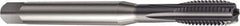 Sandvik Coromant - M6x1.00 Metric 6HX 5 Flute TiAlN Finish High Speed Steel Straight Flute Machine Tap - Right Hand Thread, 80mm OAL, 15mm Thread Length - Exact Industrial Supply
