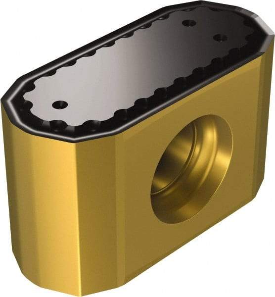 Sandvik Coromant - 425N1707 KLW Grade 3220 Carbide Milling Insert - TiCN/Al2O3/TiN Finish, 10mm Thick - Eagle Tool & Supply