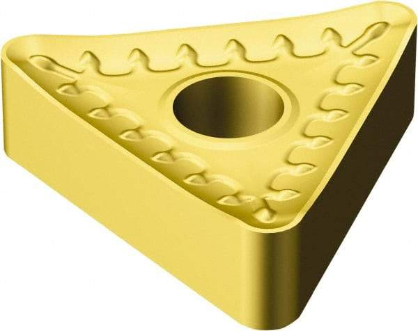 Sandvik Coromant - TNMM433 QR Grade 235 Carbide Turning Insert - 60° Triangle, 1/2" Inscr Circle, 3/16" Thick, 3/64" Corner Radius - Eagle Tool & Supply