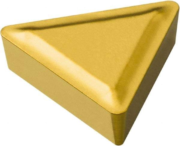 Sandvik Coromant - TCGR1.211 53 Grade 2025 Carbide Turning Insert - TiCN/Al2O3/TiN Finish, 60° Triangle, 5/32" Inscr Circle, 1/16" Thick, 1/64" Corner Radius - Eagle Tool & Supply