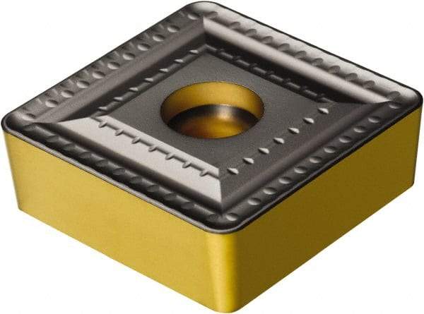 Sandvik Coromant - SBMT3812 XH Grade 4215 Carbide Turning Insert - TiCN/AI2O3/TiN Finish, 90° Square, 1-1/2" Inscr Circle, 1/2" Thick, 1/8" Corner Radius - Eagle Tool & Supply
