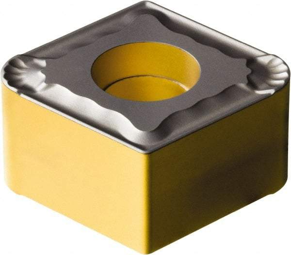 Sandvik Coromant - CNMX191140 PF Grade 4215 Carbide Turning Insert - TiCN/Al2O3/TiN Finish, 80° Diamond, 3/4" Inscr Circle, 11mm Thick, 4mm Corner Radius - Eagle Tool & Supply