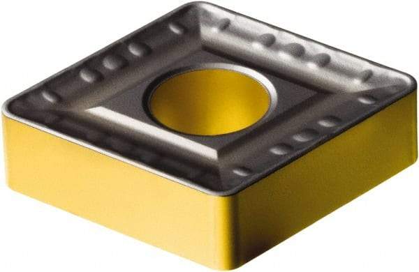 Sandvik Coromant - CNMM866 HR Grade 4335 Carbide Turning Insert - TiCN/AI2O3/TiN Finish, 80° Diamond, 1" Inscr Circle, 3/8" Thick, 3/32" Corner Radius - Eagle Tool & Supply
