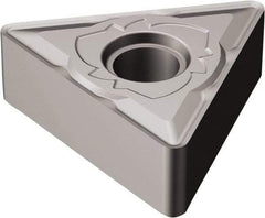 Sandvik Coromant - TNMG432 SM Grade H13A Carbide Turning Insert - Uncoated, 60° Triangle, 1/2" Inscr Circle, 3/16" Thick, 1/32" Corner Radius - Eagle Tool & Supply