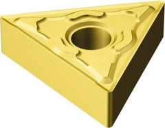 Sandvik Coromant - TNMG331 KF Grade 3005 Carbide Turning Insert - TiCN/Al2O3/TiN Finish, 60° Triangle, 3/8" Inscr Circle, 3/16" Thick, 1/64" Corner Radius - Eagle Tool & Supply