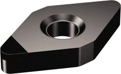 Sandvik Coromant - DNMA433 Grade CB20 CBN Turning Insert - Uncoated, 55° Diamond, 1/2" Inscr Circle, 3/16" Thick, 3/64" Corner Radius - Eagle Tool & Supply