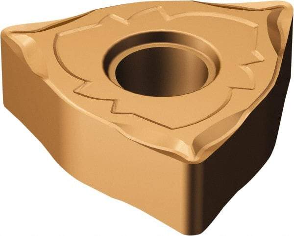 Sandvik Coromant - WNMG432 SF Grade 1125 Carbide Turning Insert - TiAlN/AlCr2O3 Finish, 80° Trigon, 1/2" Inscr Circle, 3/16" Thick, 1/32" Corner Radius - Eagle Tool & Supply