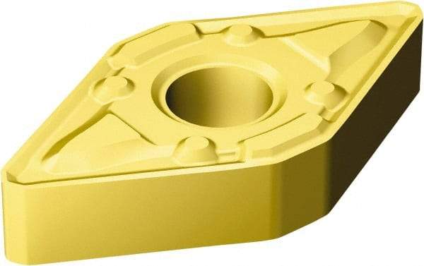 Sandvik Coromant - DNMX444 WMX Grade 2015 Carbide Turning Insert - TiCN/Al2O3/TiN Finish, 55° Diamond, 1/2" Inscr Circle, 1/4" Thick, 1/16" Corner Radius - Eagle Tool & Supply