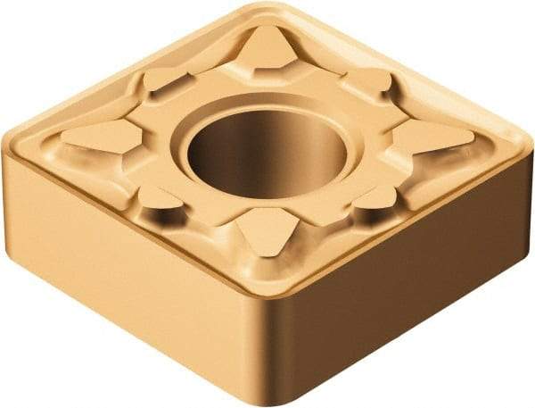 Sandvik Coromant - SNMG432 MM Grade 1125 Carbide Turning Insert - TiAlN/AlCr2O3 Finish, 90° Square, 1/2" Inscr Circle, 3/16" Thick, 1/32" Corner Radius - Eagle Tool & Supply
