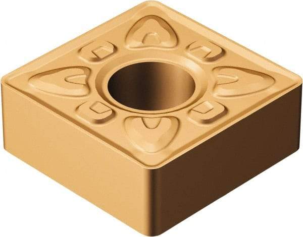 Sandvik Coromant - SNMG434 XMR Grade GC15 Carbide Turning Insert - TiAlN/AlCr2O3 Finish, 90° Square, 1/2" Inscr Circle, 3/16" Thick, 1/16" Corner Radius - Eagle Tool & Supply
