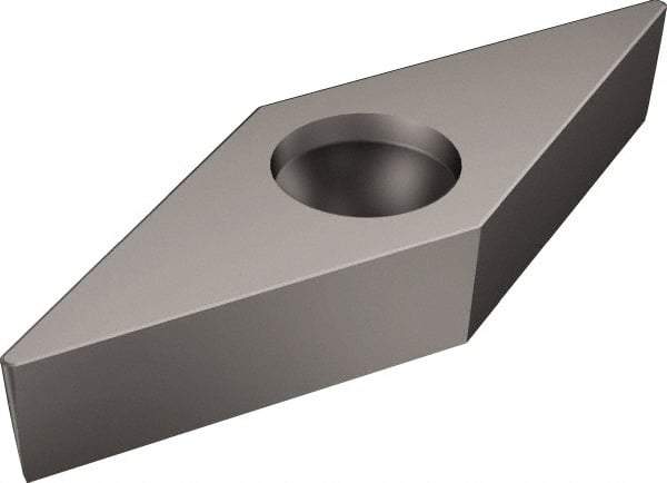 Sandvik Coromant - VBMW331 Grade H13A Carbide Turning Insert - Uncoated, 35° Diamond, 3/8" Inscr Circle, 3/16" Thick, 1/64" Corner Radius - Eagle Tool & Supply