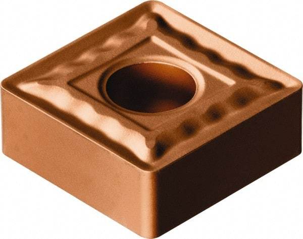 Sandvik Coromant - SNMG432 QM Grade 1115 Carbide Turning Insert - TiAlN/AlCr2O3 Finish, 90° Square, 1/2" Inscr Circle, 3/16" Thick, 1/32" Corner Radius - Eagle Tool & Supply