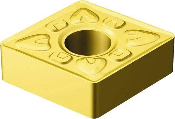 Sandvik Coromant - CNMG543 XMR Grade GC30 Carbide Turning Insert - TiCN/Al2O3/TiN Finish, 80° Diamond, 5/8" Inscr Circle, 1/4" Thick, 3/64" Corner Radius - Eagle Tool & Supply