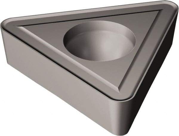 Sandvik Coromant - TCMT21.51 UR Grade H13A Carbide Turning Insert - Uncoated, 60° Triangle, 1/4" Inscr Circle, 3/32" Thick, 1/64" Corner Radius - Eagle Tool & Supply