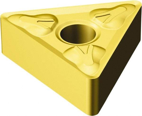 Sandvik Coromant - TNMG333 XM Grade GC30 Carbide Turning Insert - TiAlN/AlCr2O3 Finish, 60° Triangle, 3/8" Inscr Circle, 3/16" Thick, 3/64" Corner Radius - Eagle Tool & Supply