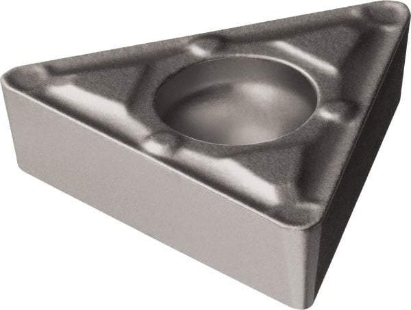 Sandvik Coromant - TCMX32.52 WF Grade 5015 Cermet Turning Insert - Uncoated, 60° Triangle, 3/8" Inscr Circle, 5/32" Thick, 1/32" Corner Radius - Eagle Tool & Supply