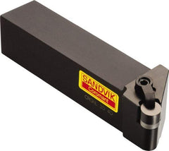 Sandvik Coromant - CRGN, Left Hand Cut, 1-1/4" Shank Height x 1-1/4" Shank Width, Negative Rake Indexable Turning Toolholder - 6" OAL, RNGN 12 07 00 Insert Compatibility, Series T-Max - Eagle Tool & Supply