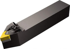 Sandvik Coromant - DDNNN, Neutral Cut, 27.5° Lead Angle, 40mm Shank Height x 40mm Shank Width, Negative Rake Indexable Turning Toolholder - 250mm OAL, DNMG 15 06 08, DNMG 442 Insert Compatibility, Series T-Max P - Eagle Tool & Supply