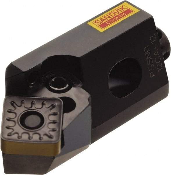 Sandvik Coromant - TCMT1.81.52 KM Grade H13A Carbide Turning Insert - Uncoated, 60° Triangle, 7/32" Inscr Circle, 3/32" Thick, 1/32" Corner Radius - Eagle Tool & Supply