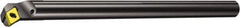 Sandvik Coromant - 15mm Min Bore Diam, 150mm OAL, 10mm Shank Diam, E..SDUPR/L -ER Indexable Boring Bar - DPMT 2(1.5)1, DPMT 07 02 04 Insert, Screw or Clamp Holding Method - Eagle Tool & Supply