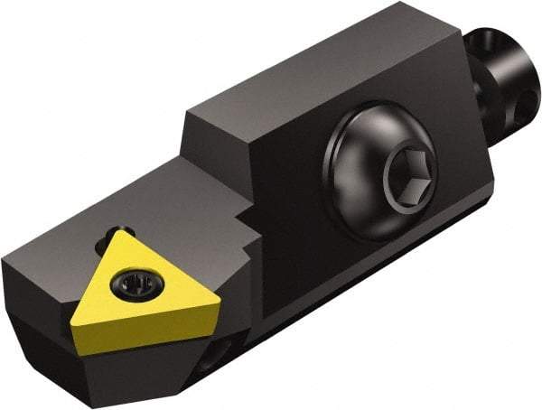 Sandvik Coromant - Series CoroTurn 107, Left Hand, STTCR/L..CA Toolholder Compatibility, TCMT 11 02 04, TCMT 2(1.5)1 Insert Compatibility, Indexable Turning Cartridge - Screw Holding Method, 50mm OAL - Eagle Tool & Supply