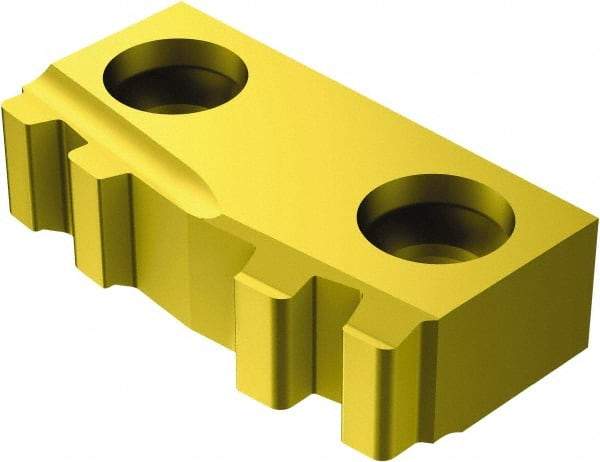 Sandvik Coromant - 166.3924 A Grade 4125, Internal API Buttress Threading Insert - 5 TPI Int Pitch, Right Hand Insert, TiAlN/TiN Finish, Carbide - Eagle Tool & Supply