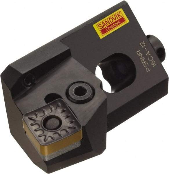 Sandvik Coromant - Series T-Max P, Left Hand, PSRNR/L..CA Toolholder Compatibility, SNMG 15 06 12, SNMG 543 Insert Compatibility, Indexable Turning Cartridge - Lever Holding Method, 70mm OAL - Eagle Tool & Supply