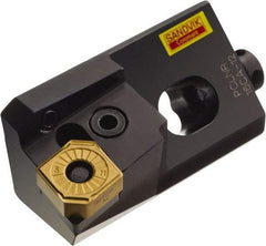 Sandvik Coromant - Series T-Max P, Left Hand, PCLNR/L..CA Toolholder Compatibility, CNMG 12 04 08, CNMG 432 Insert Compatibility, Indexable Turning Cartridge - Lever Holding Method, 63mm OAL - Eagle Tool & Supply