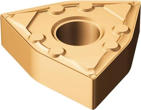 Sandvik Coromant - WNMG431 WF Grade 1125 Carbide Turning Insert - TiAlN/AlCr2O3 Finish, 80° Trigon, 1/2" Inscr Circle, 3/16" Thick, 1/64" Corner Radius - Eagle Tool & Supply