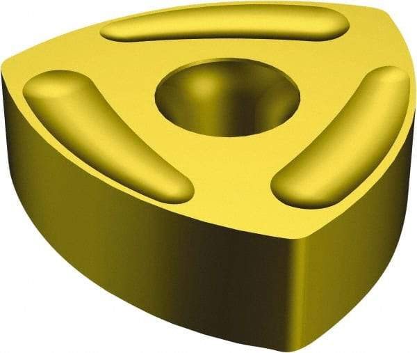 Sandvik Coromant - TNMX440901 MR Grade 2025 Carbide Turning Insert - TiCN/Al2O3/TiN Finish, 60° Triangle, 1" Inscr Circle, 3/8" Thick, 0.1mm Corner Radius - Eagle Tool & Supply