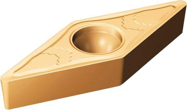 Sandvik Coromant - VBMT333 SMC Grade 1115 Carbide Turning Insert - TiAlN/AlCr2O3 Finish, 35° Diamond, 3/8" Inscr Circle, 3/16" Thick, 3/64" Corner Radius - Eagle Tool & Supply