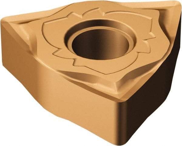 Sandvik Coromant - WNGG431 SGF Grade 1115 Carbide Turning Insert - TiAlN/AlCr2O3 Finish, 80° Trigon, 1/2" Inscr Circle, 3/16" Thick, 1/64" Corner Radius - Eagle Tool & Supply