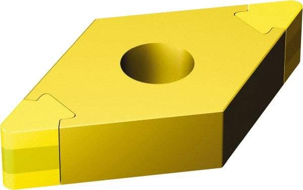 Sandvik Coromant - DNGA331 Grade 7525 CBN Turning Insert - 55° Diamond, 3/8" Inscr Circle, 3/16" Thick, 1/64" Corner Radius - Eagle Tool & Supply