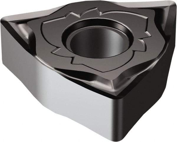 Sandvik Coromant - WNGG431 SGF Grade 1105 Carbide Turning Insert - TiAlN2 Finish, 80° Trigon, 1/2" Inscr Circle, 3/16" Thick, 1/64" Corner Radius - Eagle Tool & Supply