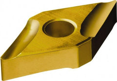 Sandvik Coromant - TCMT1.81.52 KM Grade 3210 Carbide Turning Insert - TiCN/Al2O3/TiN Finish, 60° Triangle, 7/32" Inscr Circle, 3/32" Thick, 1/32" Corner Radius - Eagle Tool & Supply